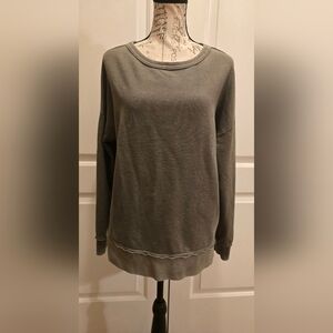 Buffalo David Britton Olive Green Crew Neck Sweatshirt Small